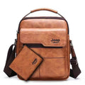 Bolsa Masculina de Couro + Carteira de Couro